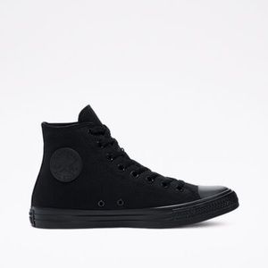 All black Hightop Converse